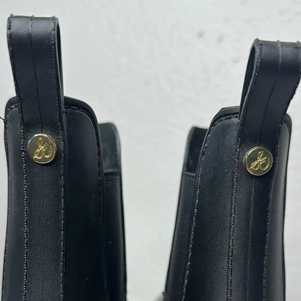 Sam Edelman Tinsley Black Chelsea Rain Boots - Size 7 (A-1644)